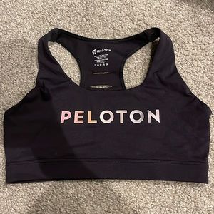 Peloton black sports bra size medium